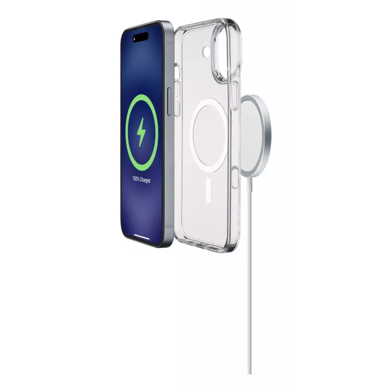 Cellularline Gloss Mag - iPhone 16 Etui magnetyczne do ładowania i mocowania do ładowarki MagSafe