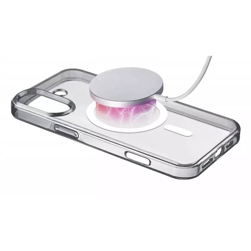 Cellularline Gloss Mag - iPhone 16 Etui magnetyczne do ładowania i mocowania do ładowarki MagSafe