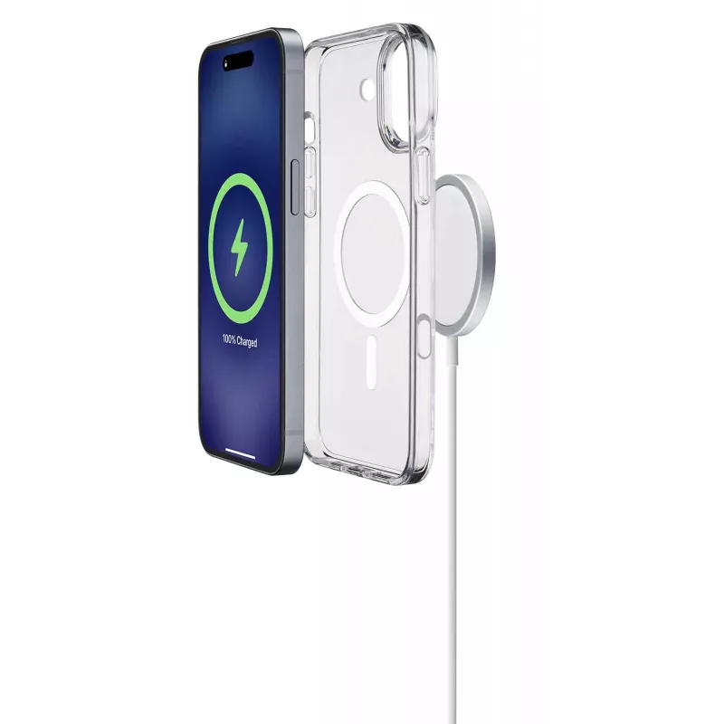 Cellularline Gloss Mag - iPhone 16 Etui magnetyczne do ładowania i mocowania do ładowarki MagSafe