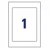 Avery Uchwyty na etykiety plakatowe A4 Jasnoszary 22x16cm 5 etykiet