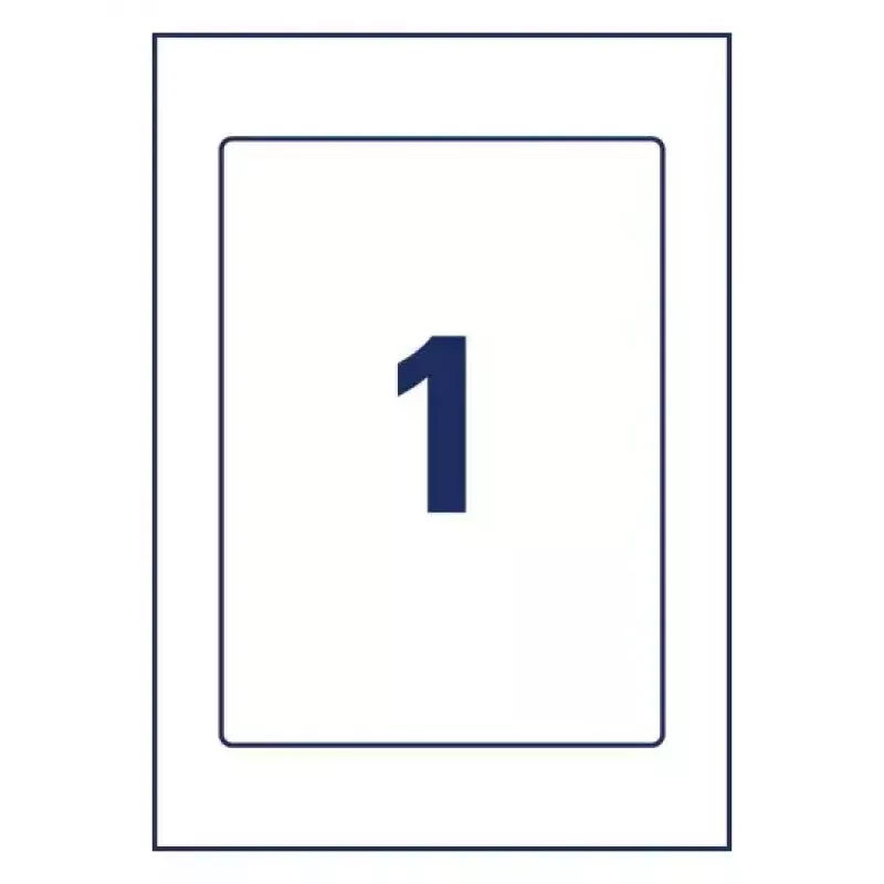 Avery Uchwyty na etykiety plakatowe A4 Jasnoszary 22x16cm 5 etykiet