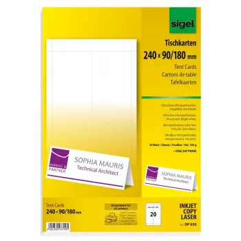Nieprzylepna etykieta do drukarki Sigel DP050