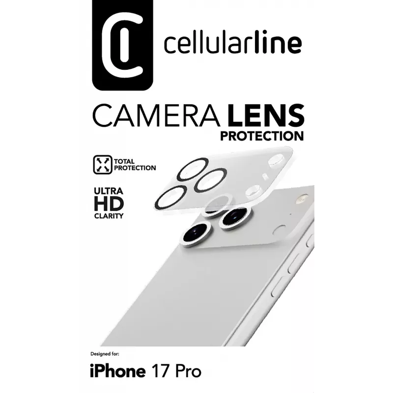 Obiektyw aparatu Cellularline - Ochrona aparatu iPhone 17 Pro