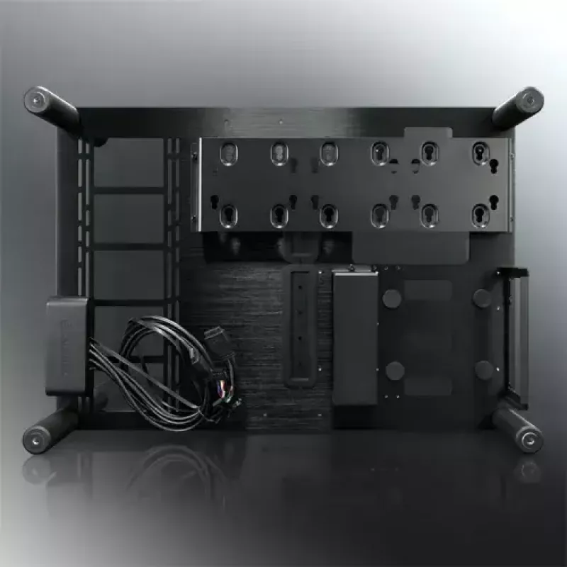 Obudowa komputerowa RAIJINTEK Paean — czarna, transparentna, ATX/Micro-ATX/Mini-ITX, 4x USB 3.2 Gen1, 3x 3,5 inch + 3x 2,5 inch wnęki