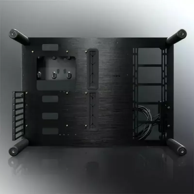 Obudowa komputerowa RAIJINTEK Paean — czarna, transparentna, ATX/Micro-ATX/Mini-ITX, 4x USB 3.2 Gen1, 3x 3,5 inch + 3x 2,5 inch wnęki