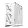 Obudowa PC ASUS ROG Strix Helios II Midi Tower Biała — obsługuje EATX/ATX/Micro‑ATX/Mini‑ITX, 3x140mm z przodu + 1x140mm z tyłu, 2×3,5 cala + 4×2,5 cala zatoki, hartowane szkło