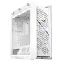 Obudowa PC ASUS ROG Strix Helios II Midi Tower Biała — obsługuje EATX/ATX/Micro‑ATX/Mini‑ITX, 3x140mm z przodu + 1x140mm z tyłu, 2×3,5 cala + 4×2,5 cala zatoki, hartowane szkło