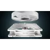 Wentylator 140 mm Arctic Freezer P14 Pro Reverse A-RGB (biały) — 166,5 m³/h, 5,1 mmH₂O, FDB, PWM, rozgałęźnik kablowy