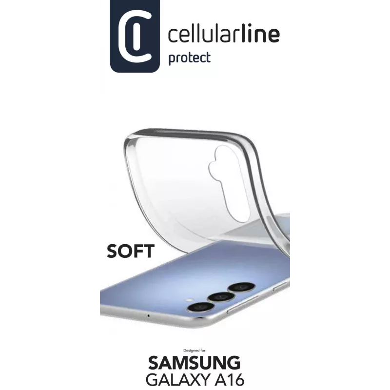 Cellularline Soft - Galaxy A16 Miękkie etui gumowe, Cover, Samsung, Galaxy A16, 17 cm (6,7 cala), Przezroczysty