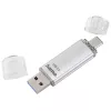 Hama C-Laeta USB flash drive 128 GB USB Type-A / USB Type-C 3.2 Gen 1 (3.1 Gen 1) srebrny