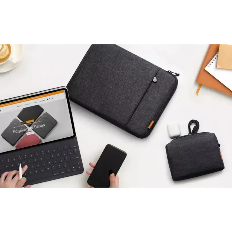 Etui Inateck LB01006 na laptopa 15 cali (38,1 cm), czarno-szare