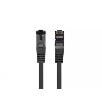 Kabel krosowy sieciowy LANBERG PCF8-10CU-0050-BK Kat.8.1 S/FTP (S-STP) RJ-45 na RJ-45 0.5 m Czarny
