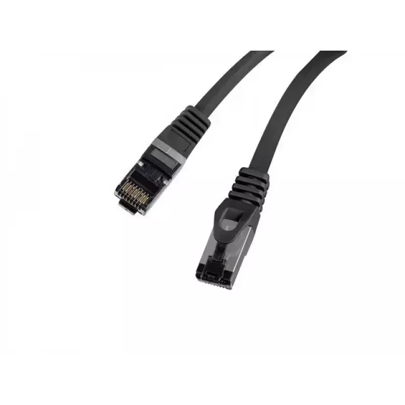 Kabel krosowy sieciowy LANBERG PCF8-10CU-0050-BK Kat.8.1 S/FTP (S-STP) RJ-45 na RJ-45 0.5 m Czarny