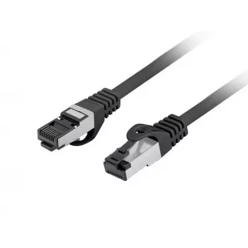 Kabel krosowy sieciowy LANBERG PCF8-10CU-0050-BK Kat.8.1 S/FTP (S-STP) RJ-45 na RJ-45 0.5 m Czarny