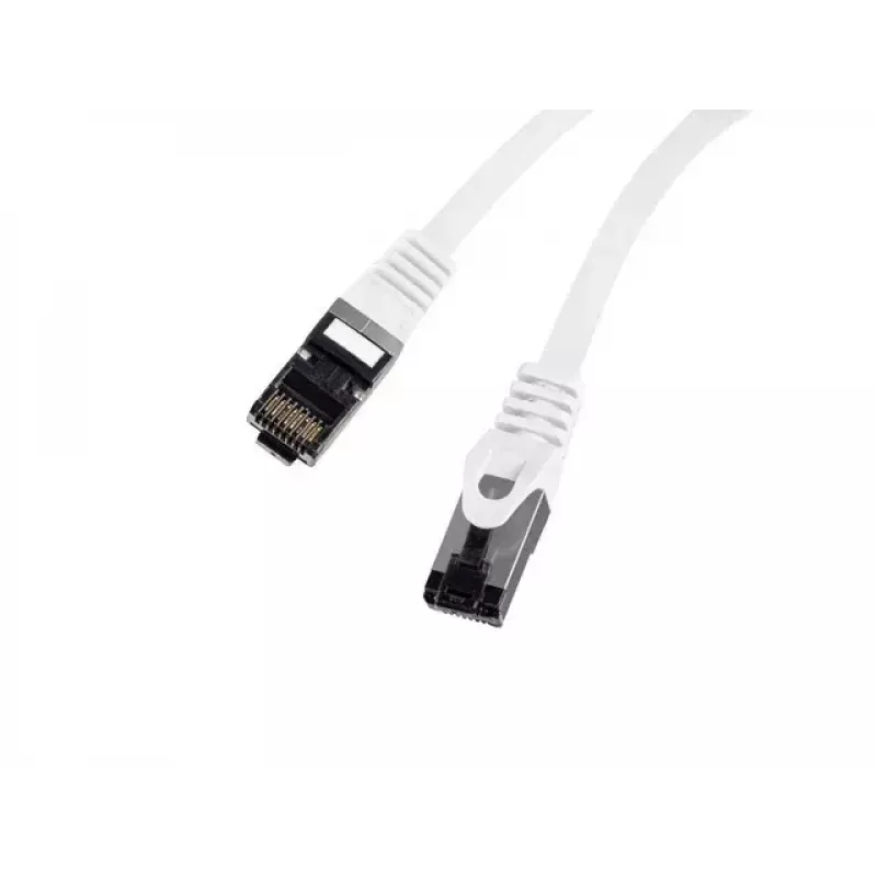 Kabel sieciowy LANBERG Cat8.1 S/FTP (S-STP) RJ-45 na RJ-45 biały 0,5 m