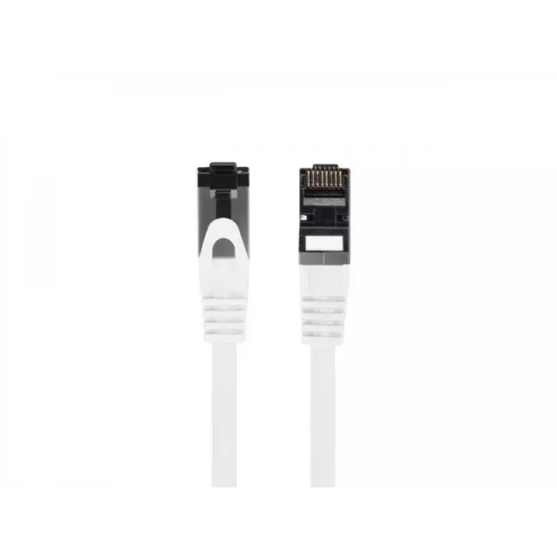 Kabel sieciowy LANBERG Cat8.1 S/FTP (S-STP) RJ-45 na RJ-45 biały 0,5 m