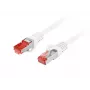 Sieciowy kabel krosowy LANBERG PCF6-10CU-0050-W Cat6 S/FTP (S-STP) Biały 0.5 m RJ-45–RJ-45