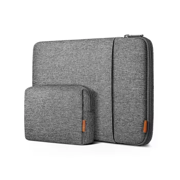 Pokrowiec Inateck LB01006 do laptopów 35,6 cm (14 cali), szary, powierzchnia monochromatyczna