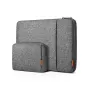 Pokrowiec Inateck LB01006 do laptopów 35,6 cm (14 cali), szary, powierzchnia monochromatyczna
