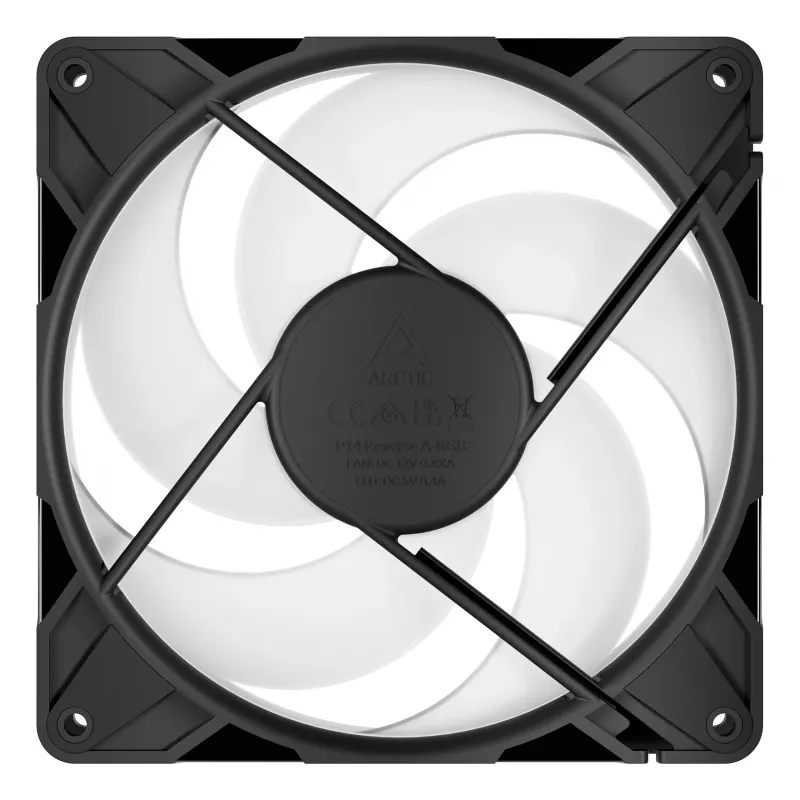 ARCTIC Freezer P14 Pro Reverse A-RGB - zestaw 3 sztuk - wentylator PWM 140 mm A-RGB z rozdzielaczem kabli