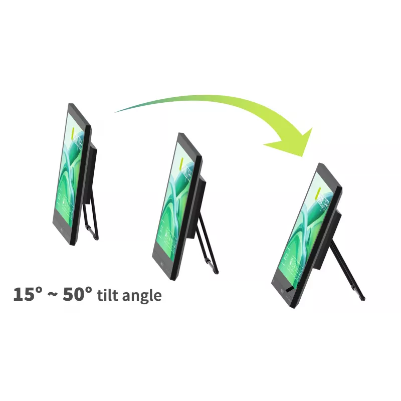 HANNspree HT165HPB 15.6 cala (39.6 cm) Full HD IPS LCD monitor dotykowy 1920×1080, 15 ms, VESA, głośniki, czarny