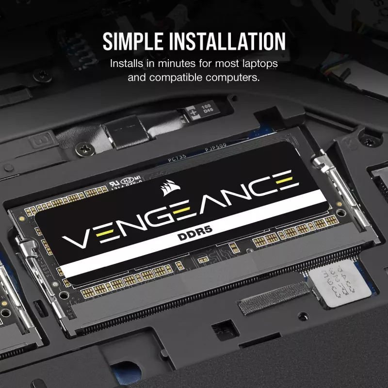 CORSAIR Vengeance DDR5 SDRAM 24GB 2600MHz CL44 Ikke-ECC SO DIMM 262-PIN