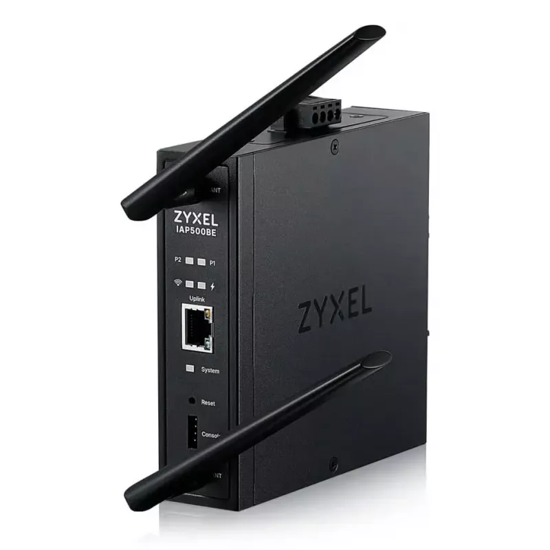 Punkt dostępowy bezprzewodowy Zyxel IAP500BE — dwuzakresowy 2,4/5 GHz, 5012 Mbit/s, PoE, 1×RJ-45, anteny zewnętrzne, czarny
