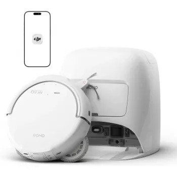 Robot odkurzająco-mopujący DJI ROMO S (wersja ze zbiornikiem na wodę) — Biały, 4,4 kg, pojemność na kurz 0,26 l, zbiorniki na czystą wodę 4 l / na brudną wodę 3,2 l, 5000 mAh