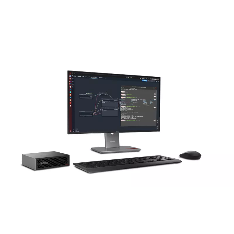 Lenovo ThinkStation PGX GB10 128 GB LPDDR5x-SDRAM 1 TB SSD DGX OS Mini Tower Mini PC Czarny