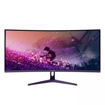 Zakrzywiony monitor komputerowy Arozzi Nova 34 cale (86,4 cm) 3440 x 1440 LED 21:9 1 ms Fioletowy