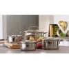 Zestaw garnków Tefal Duetto+ G719S7, stal nierdzewna, 7 szt. (rondle Ø16/20/24 cm, garnek Ø16 cm), indukcja, pokrywki, piekarnik do 250°C