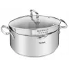 Zestaw garnków Tefal Duetto+ G719S7, stal nierdzewna, 7 szt. (rondle Ø16/20/24 cm, garnek Ø16 cm), indukcja, pokrywki, piekarnik do 250°C