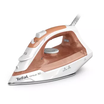 Tefal Virtuo 30 FV2C40E0 żelazko Żelazko parowo-suche Ceramiczna stopa 2000 W Brzoskwiniowy, Biały