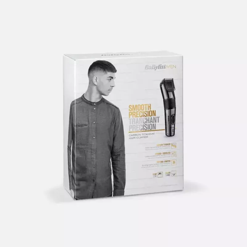 Maszynka do strzyżenia włosów BaByliss Carbon Titanium Czarny 26 0,5 mm do 2,5 cm