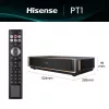 Projektor HISENSE PT1 3D Smart TV, natywne 16:9, Wi‑Fi i Ethernet, HDR (HLG), HDMI 2.0/2.1, czarny