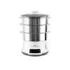 Tefal Convenient Series Deluxe VC502D parowar 3 kosze Blat 900 W Stal nierdzewna, Biały