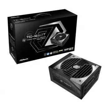 Zasilacz ASROCK Taichi TC-1650T 1650 W 20+4 pin ATX 80 PLUS Titanium, wentylator 135 mm, czarny