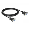 Kabel szeregowy DeLOCK 86606 Czarny 3m RS-232 Sub-D9