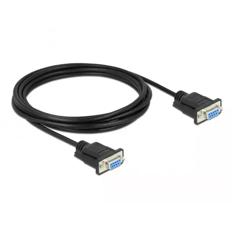Kabel szeregowy DeLOCK 86606 Czarny 3m RS-232 Sub-D9