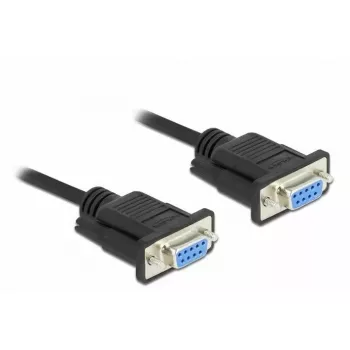 Kabel szeregowy DeLOCK 86606 Czarny 3m RS-232 Sub-D9