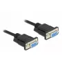 Kabel szeregowy DeLOCK 86606 Czarny 3m RS-232 Sub-D9