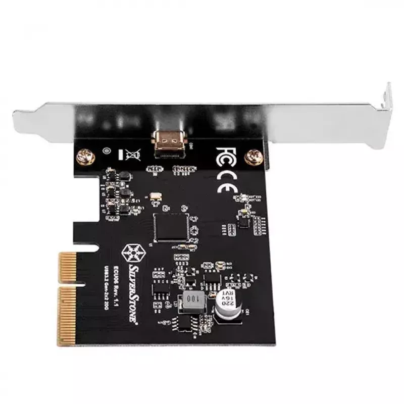 Silverstone ECU06 wewnętrzny adapter USB 3.2 Gen 2 PCIe Low-profile