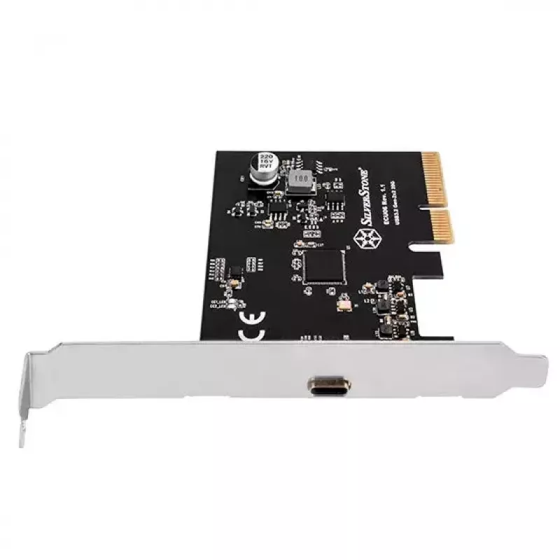 Silverstone ECU06 wewnętrzny adapter USB 3.2 Gen 2 PCIe Low-profile