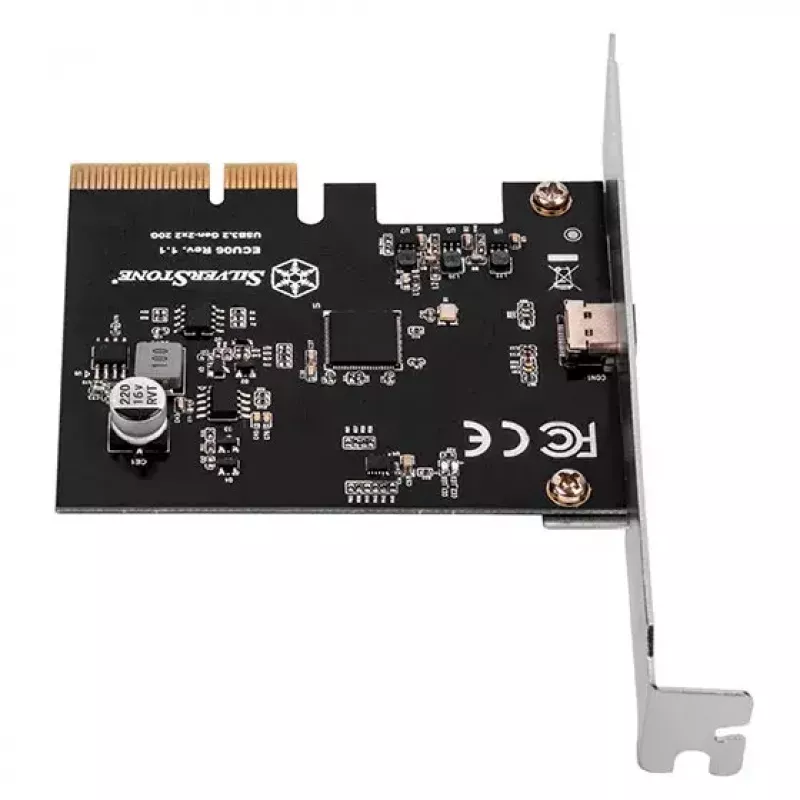 Silverstone ECU06 wewnętrzny adapter USB 3.2 Gen 2 PCIe Low-profile
