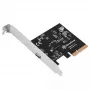 Silverstone ECU06 wewnętrzny adapter USB 3.2 Gen 2 PCIe Low-profile