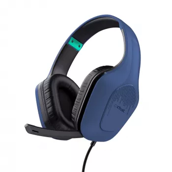 Trust GXT 415B Zirox Zestaw słuchawkowy Przewodowy Head-band Gaming Niebieski