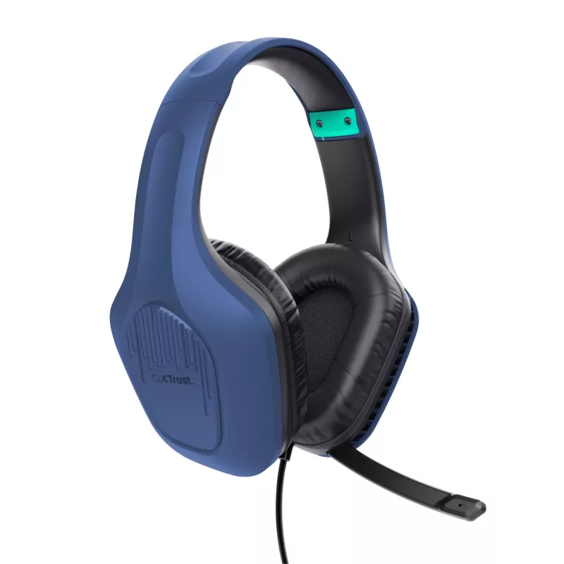 Trust GXT 415B Zirox Zestaw słuchawkowy Przewodowy Head-band Gaming Niebieski