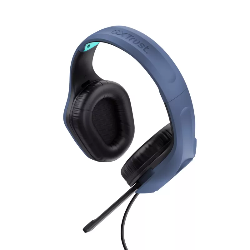 Trust GXT 415B Zirox Zestaw słuchawkowy Przewodowy Head-band Gaming Niebieski