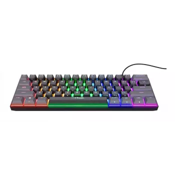 Klawiatura Trust GXT 867 Acira Gaming USB QWERTY US English Czarna