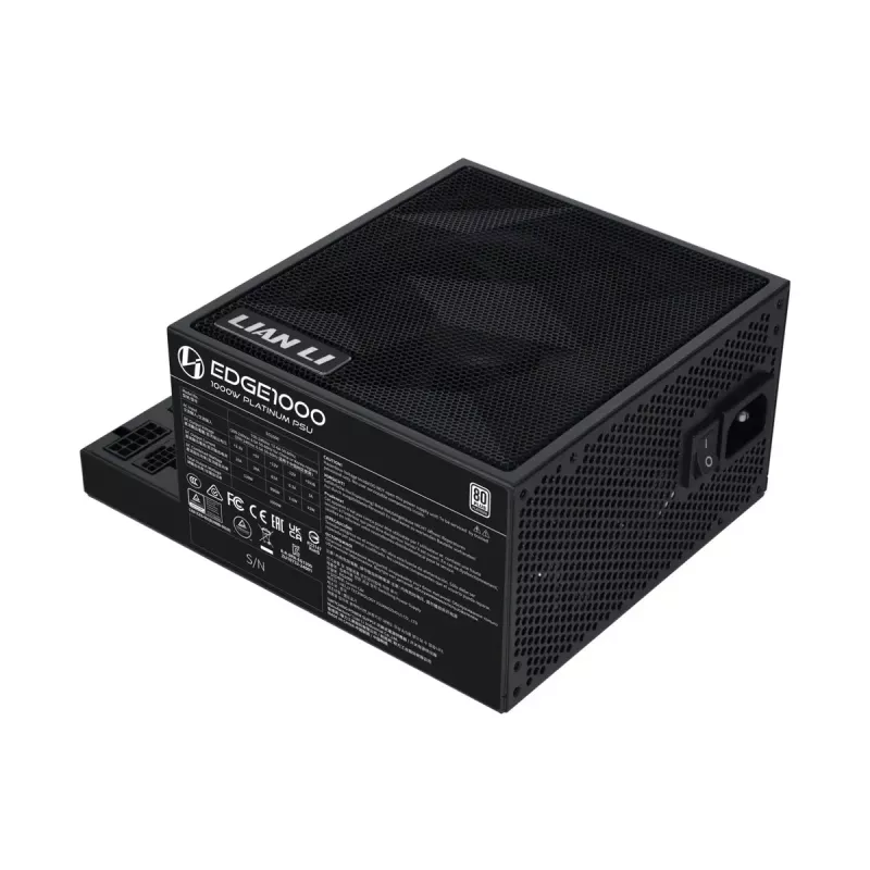 Lian Li EDGE EG1000 1000 W ATX 3.1 zasilacz, 80 PLUS Platinum, czarny